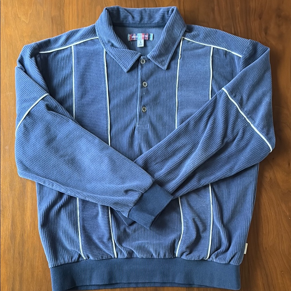 Men's Blue Striped Sweater